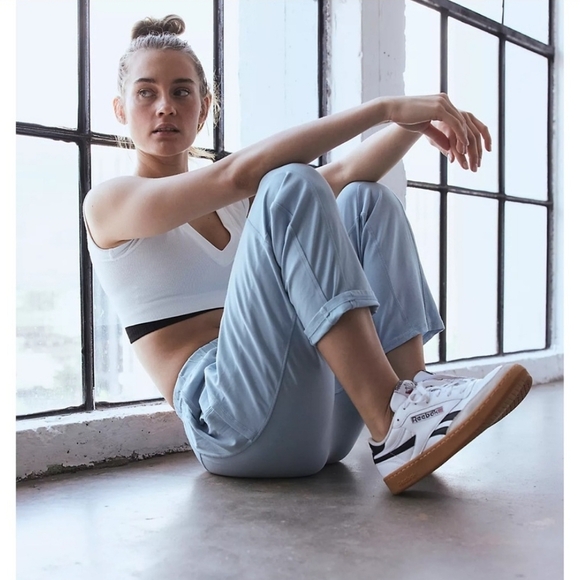 Free People Hot-shot Slouch Pants Oxford Blue 💙 - Picture 2 of 11